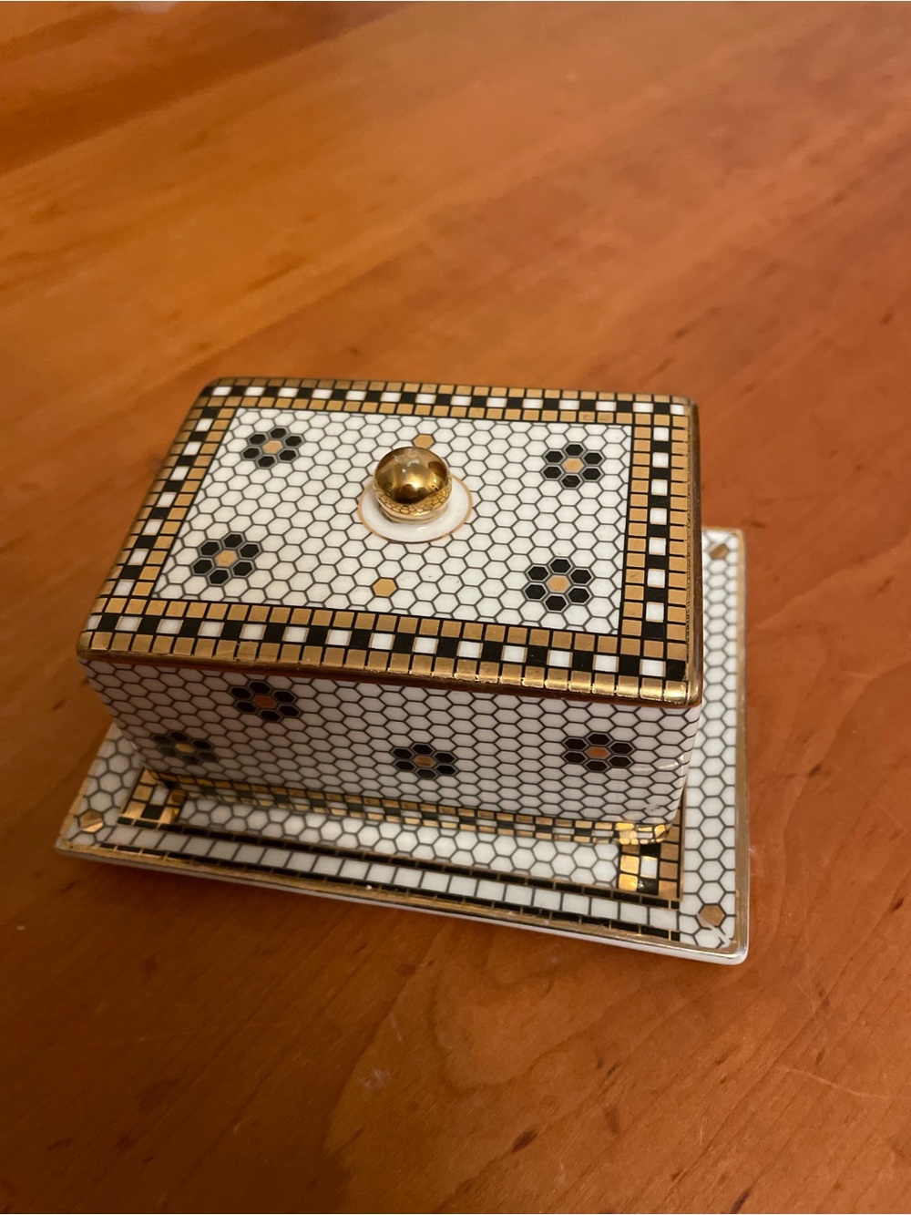 Anthropologie bistro tile butter dish